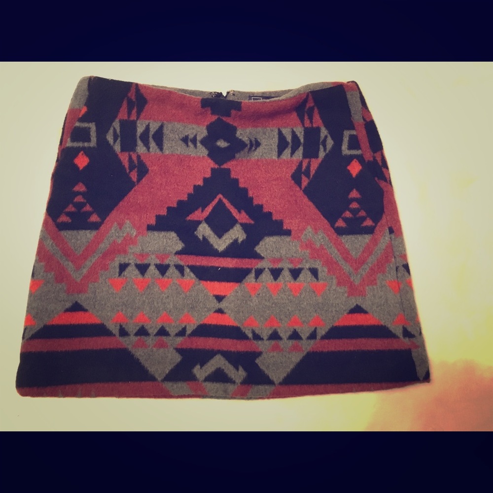 Gap Southwestern Wool Skirt